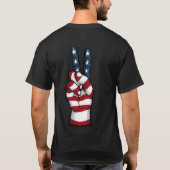 Amerikaans Vredesteken, Sterren en Strepen T-shirt (Achterkant)