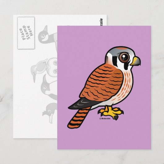 Amerikaans vrouw briefkaart (Voorkant / Achterkant)