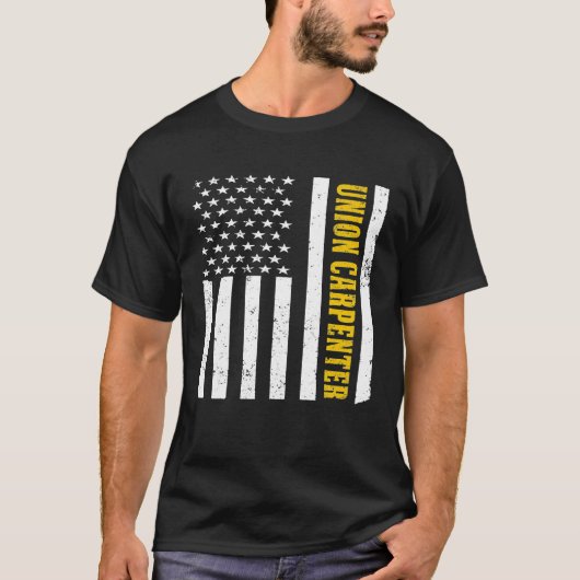  Amerikaans VS Vlaggenunie Carpenter Premium T-shirt (Voorkant)