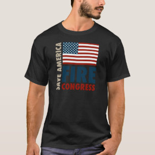 Amerikaans vuurcongres redden t-shirt