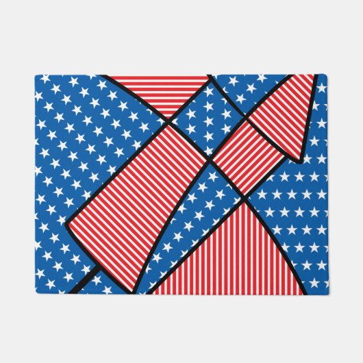 Amerikaans vuurwerk deurmat (Voorkant)