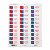 Amerikaans vuurwerk etiket (Full Sheet)