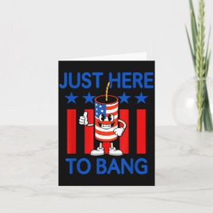 Amerikaans vuurwerk patriottische humor gewoon hie kaart