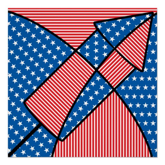 Amerikaans vuurwerk perfect poster (Voorkant)