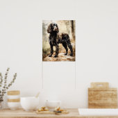 Amerikaans Water Spaniel Dog Art Print Poster (Keuken)
