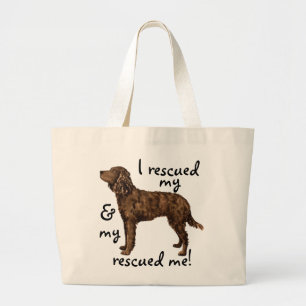 Amerikaans waterspaniel redden grote tote bag