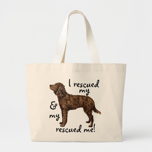 Amerikaans waterspaniel redden grote tote bag (Voorkant)