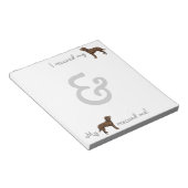 Amerikaans waterspaniel redden notitieblok (Schuin)