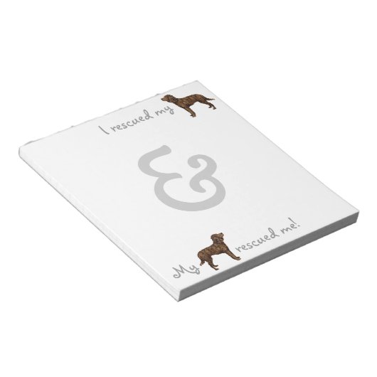 Amerikaans waterspaniel redden notitieblok (Schuin)