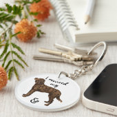 Amerikaans waterspaniel redden sleutelhanger (Voorkant Rechts)