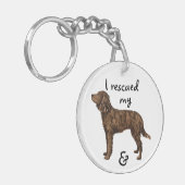 Amerikaans waterspaniel redden sleutelhanger (Voorkant Links)