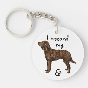 Amerikaans waterspaniel redden sleutelhanger