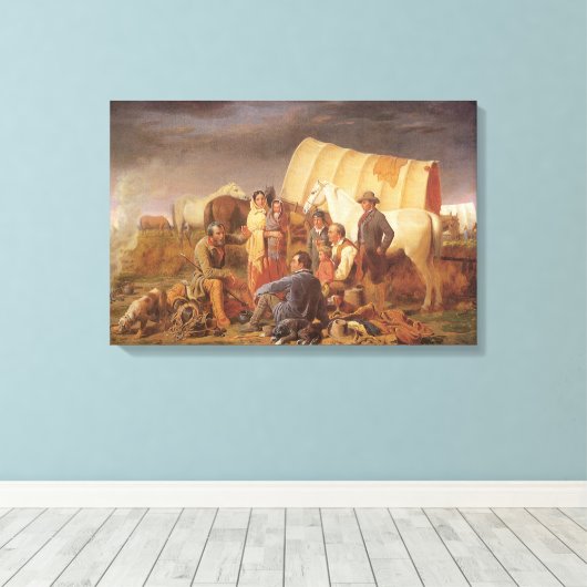 Amerikaans Westen, Advies over Prairie door Ranne Canvas Afdruk (Insitu (Houten vloer))