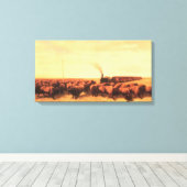  Amerikaans Westen, opgesloten door NH Trotter Canvas Afdruk (Insitu (Houten vloer))