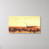  Amerikaans Westen, opgesloten door NH Trotter Canvas Afdruk (Voorkant)