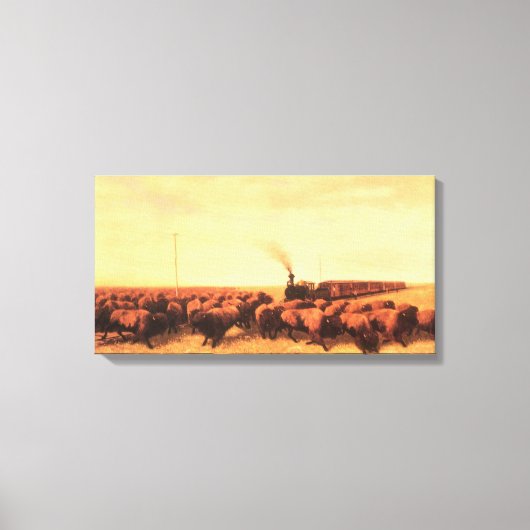  Amerikaans Westen, opgesloten door NH Trotter Canvas Afdruk (Voorkant)