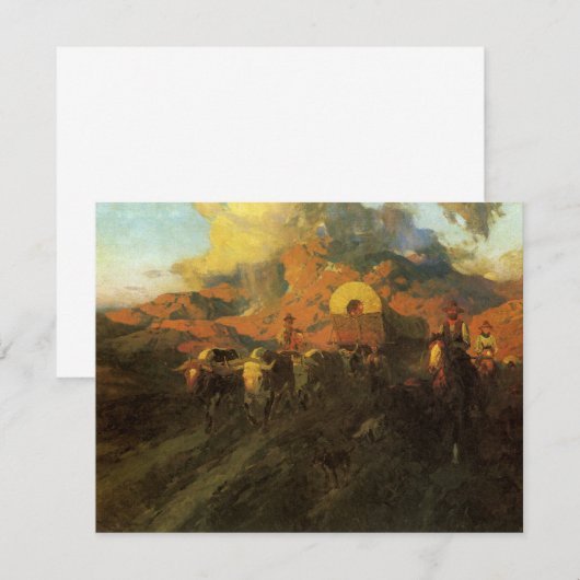  Amerikaans Westen, Overland Trail van Johnson (Voorkant / Achterkant)