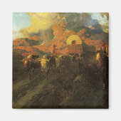  Amerikaans Westen, Overland Trail van Johnson Magneet (Voorkant)