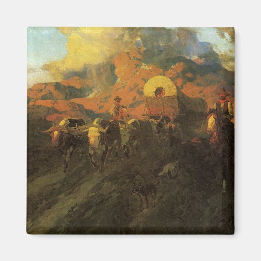  Amerikaans Westen, Overland Trail van Johnson Magneet (Voorkant)