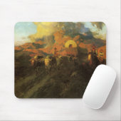  Amerikaans Westen, Overland Trail van Johnson Muismat (Met muis)