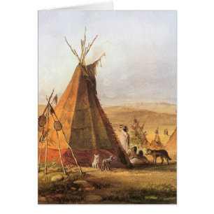 -Amerikaans Westen, Teepees op Plain door Bodmer