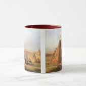 -Amerikaans Westen, Teepees op Plain door Bodmer Mok (Midden)