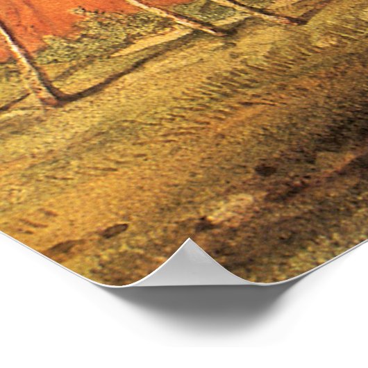 -Amerikaans Westen, Teepees op Plain door Bodmer Poster (Hoek)