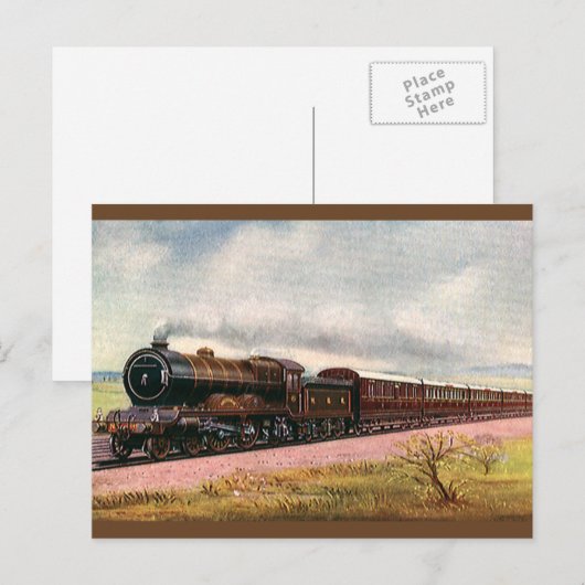 -Amerikaans Westen, Westerne Grenstrein Briefkaart (Voorkant / Achterkant)