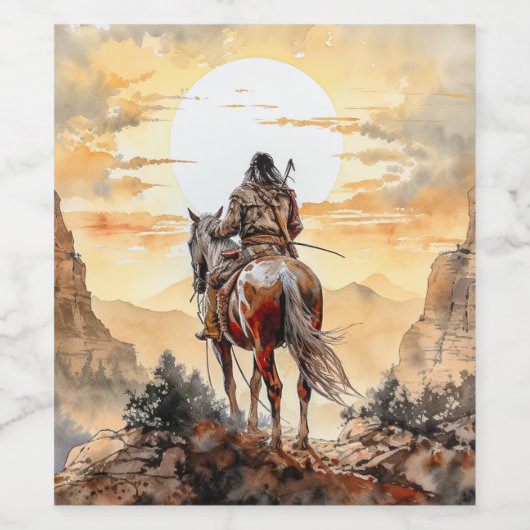 Amerikaans Wijn Etiket (Enkel label)