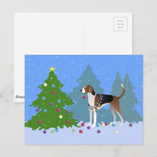 Amerikaans windschild voor het versieren van kerst feestdagenkaart (Voorkant / Achterkant)