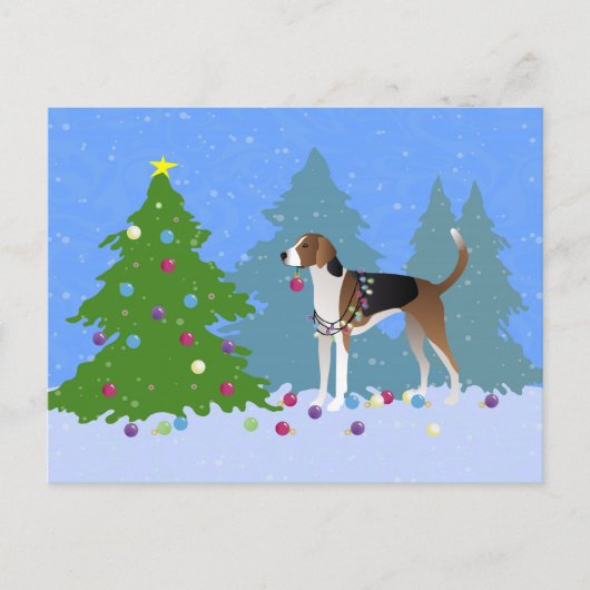 Amerikaans windschild voor het versieren van kerst feestdagenkaart (Voorkant)