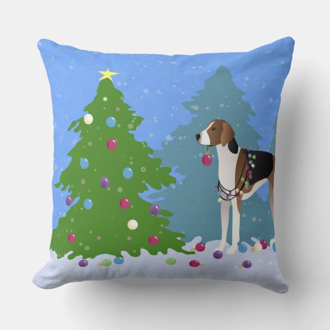 Amerikaans windschild voor het versieren van kerst kussen (Voorkant)