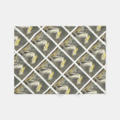 Amerikaans-witte pelikaan door Audubon Fleece Deken (Voorkant (Horizontaal))