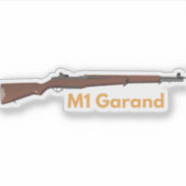 Amerikaans WO2 geweer M1 Garand Sticker (Voorkant)