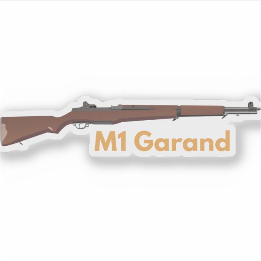 Amerikaans WO2 geweer M1 Garand Sticker (Voorkant)