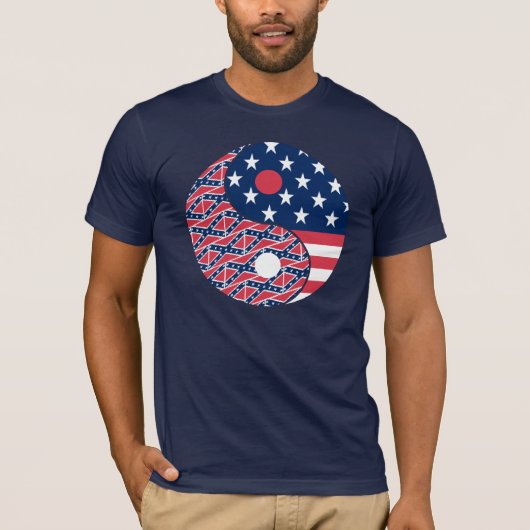 Amerikaans Yin Yang Shirt (Voorkant)