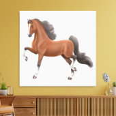 Amerikaans zadelras Gaaited Paard Verpakt Canvas (Insitu (Woonkamer))