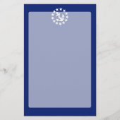 Amerikaans zeezeilschip blauw decor briefpapier (Voorkant)