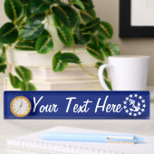 Amerikaans zeezeilschip blauw decor naambordje
