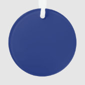 Amerikaans zeezeilschip blauw decor ornament (achterkant)