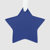 Amerikaans zeezeilschip blauw decor ornament (achterkant)