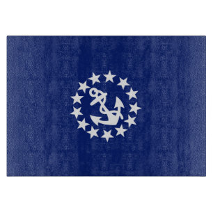 Amerikaans zeezeilschip blauw decor snijplank