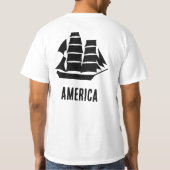 Amerikaans zeilschip t-shirt (Achterkant)