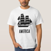 Amerikaans zeilschip t-shirt (Voorkant)