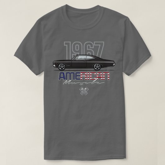 Amerikaans zwart t-shirt (Design voorkant)