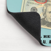 Amerikaanse 20-dollarbiljet Federal Reserve Muismat (Hoek)