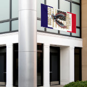 Amerikaanse 250-jarige vrijheidshulde spandoek (Buitenkant Gebouw)
