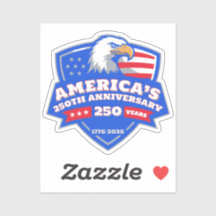 Amerikaanse 250e Verjaardag Adelaar Badge Vinyl