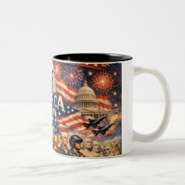 Amerikaanse 250e verjaardag koffiemok tweekleurige koffiemok