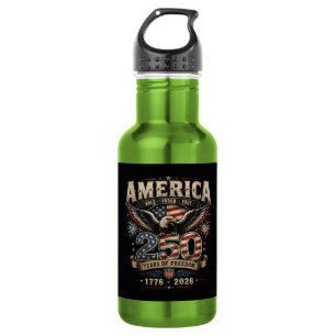 Amerikaanse 250e verjaardag Patriottisch USA 4 jul Waterfles